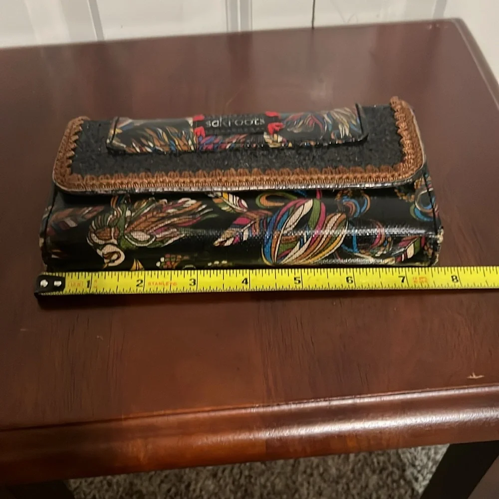 Sakroots Artist Circle Trifold Multicolor Bird Peace Canvas Women's Wallet